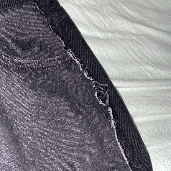 grey and black patchwork jeans - Picture 6 of 8